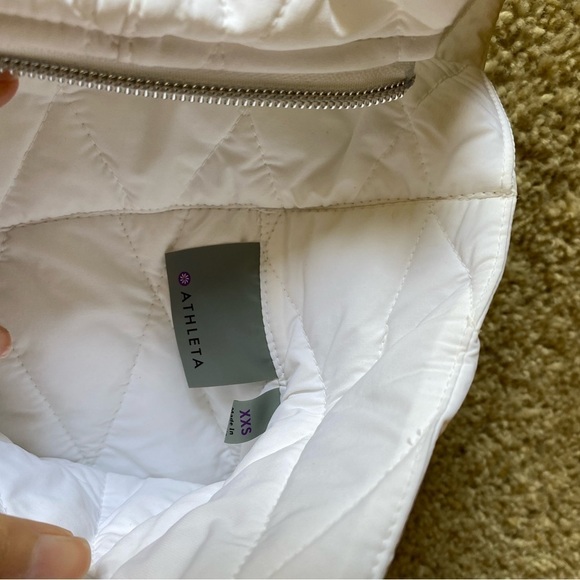 Athleta Women’s Jacket White Size XXS Upside Quilted Lightweight Jacket - Picture 5 of 8